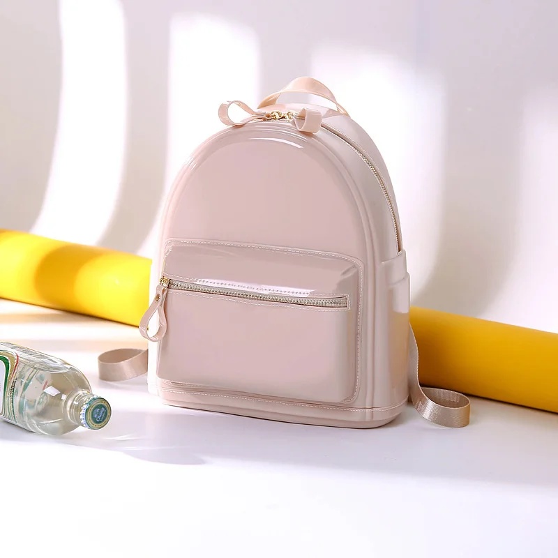 2021 Summer New Fashion Candy Color Women Small Backpack Lady Transparent Jelly Backpack School Bag for Teenage Girls Travel Bag