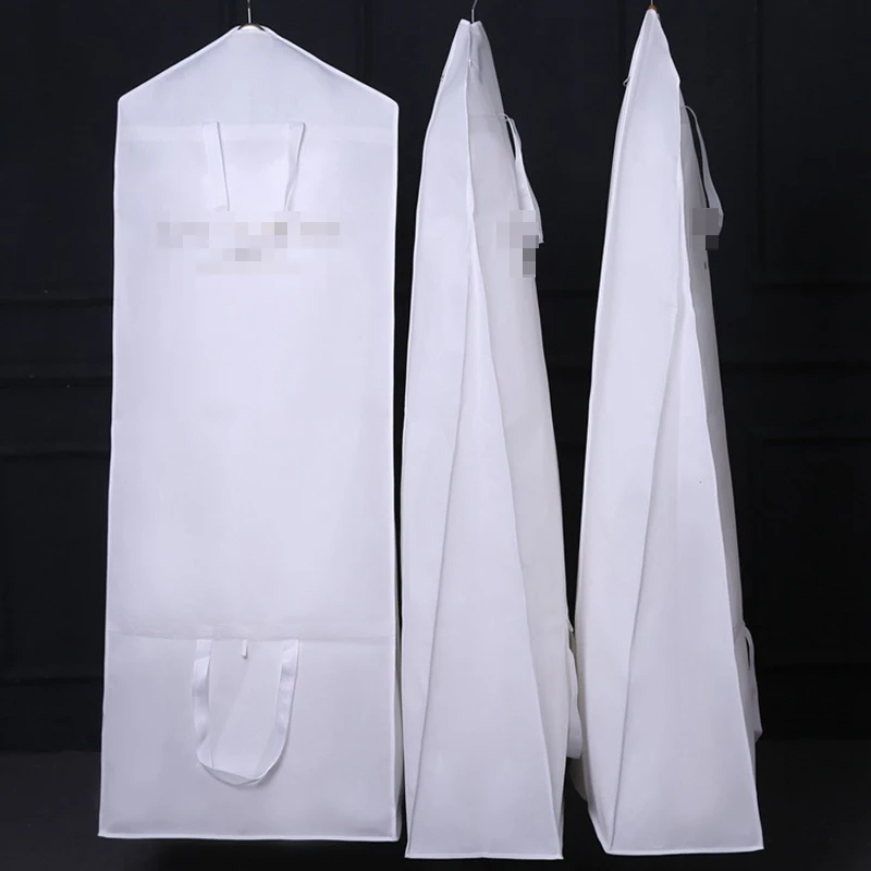 180cm Large Size Wedding Dress Dust Cover Thickened Portable Folding Dustproof Cover Garment Storage Bag Long Bridal Gown Bags