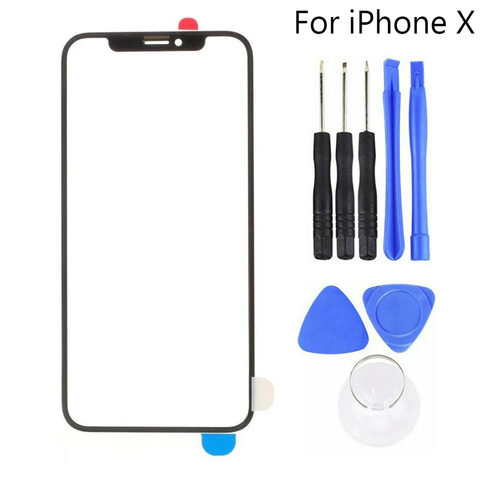 Replacement Outer Front Glass Screen Repair Kit for iPhone X XR XS 11 Pro Max