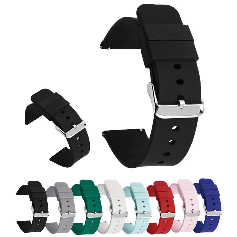 20mm quick release strap for LG Watch SPORT band Silicone Bracelet For misfit vapor wristband for moto 360 42MM watchband belt