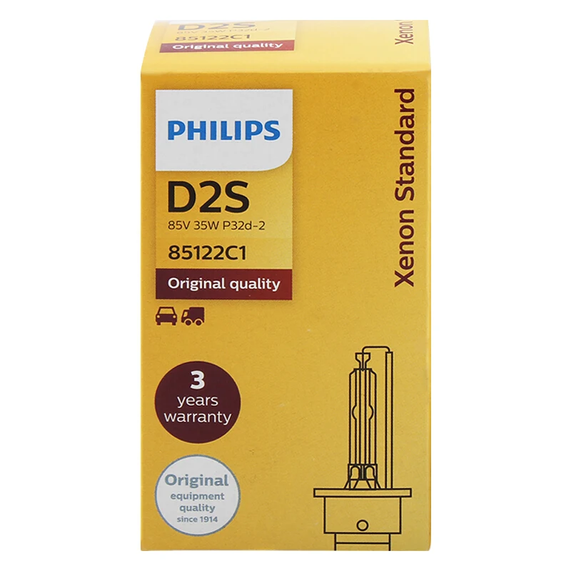 Philips 2pcs HID D2S 35W Xenon Standard 4200K Auto Original