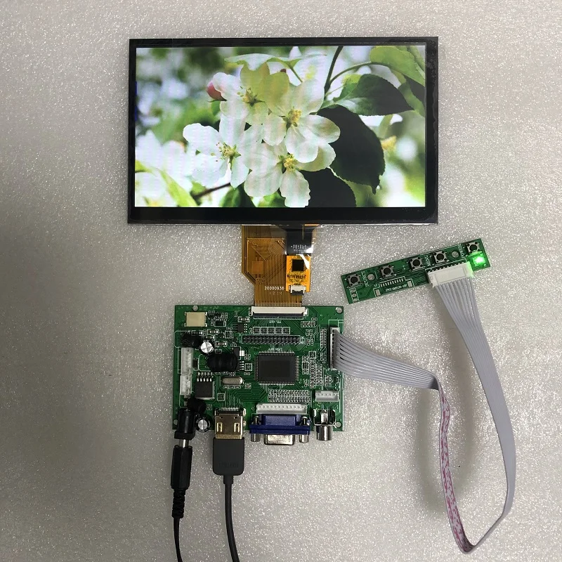 7-Inch Raspberry Pi 3 Tn Lcd Monitor Met Hdmi Vga Av Screen Display Module 800X480 Voor pcduino Banana Pi