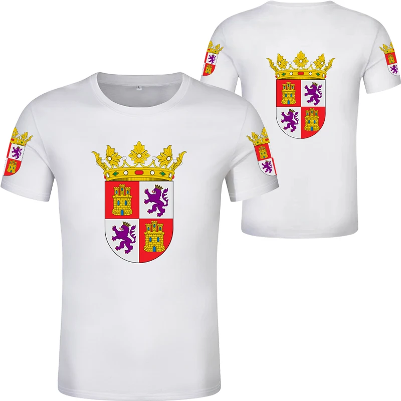 CASTILLA Y LEON fashion 2020 New Cool T-shirt valladolid t-shirt print flag word salamanca burgos zamora top sports short sleeve