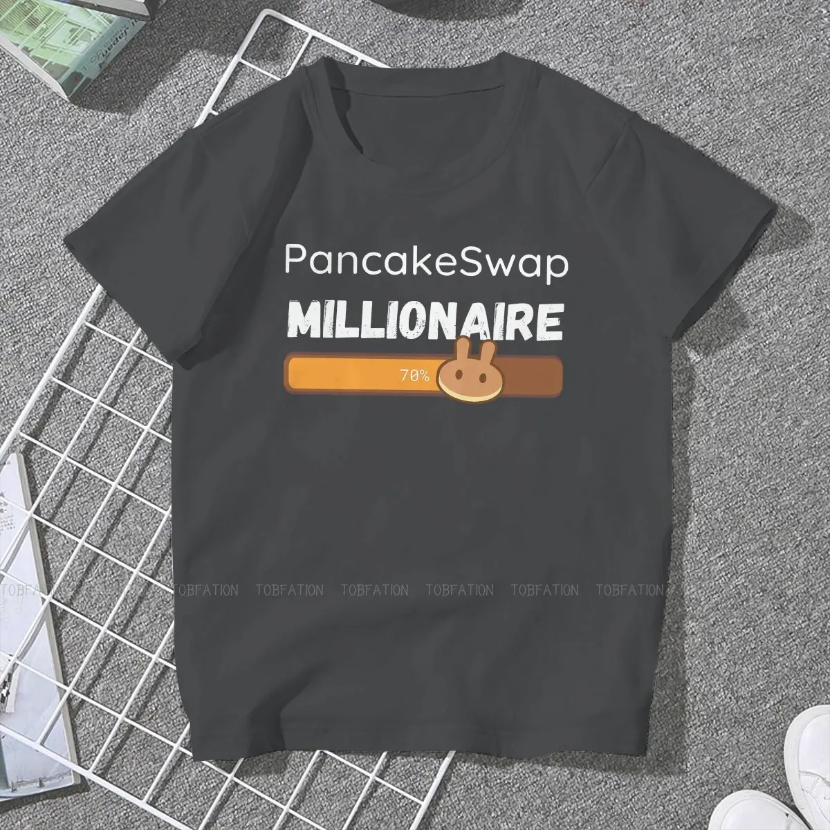 Pancake Swap Millionaire Coming Female Shirts Cryptocurrency Miner Loose Vintage Women Clothes Harajuku Casual Feminine Blusas