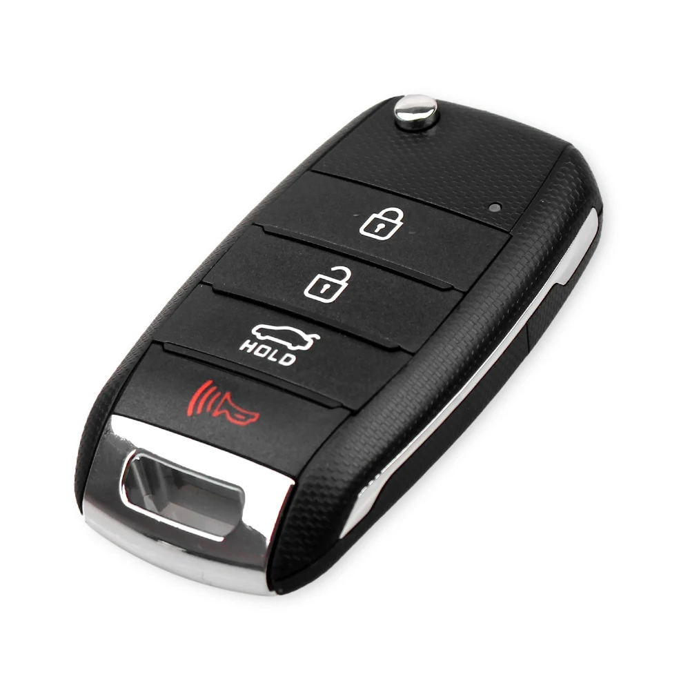 KEYYOU 4 Buttons For KIA K3 Sorento Carens K5 K2 Cerato Forte Flip Folding Remote Key Case Fob Housing Key Shell