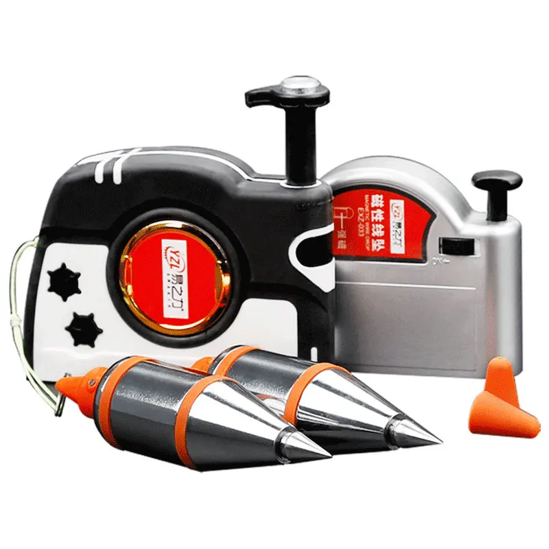Magnetic Plumb Bob Setter Leveling Test Verticalit Measuring Tool Retrátil Line Reel Pendurado Wire Hammer Ferramentas Manuais Meter