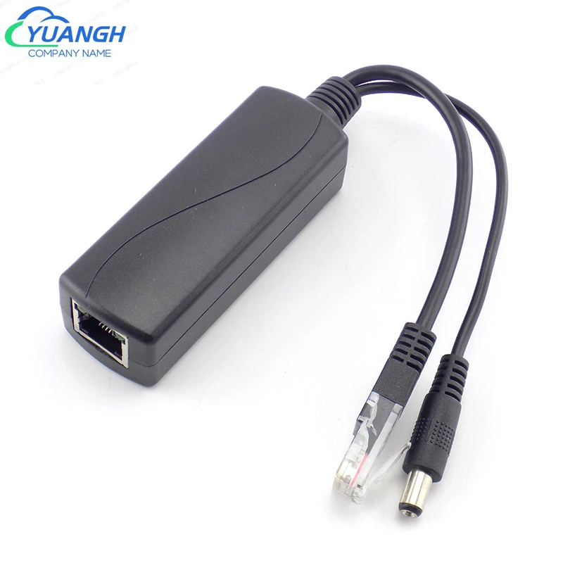 5/10 Pieces POE Adapter Cable RJ45 Connector Ethernet Power POE Injector 12V To 48V CCTV  For IP Security Camera