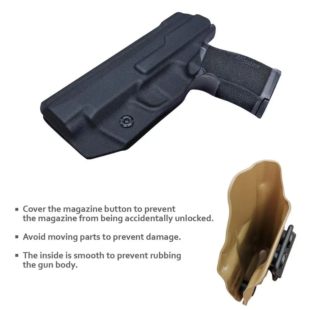 IWB Kydex coldre para Sig Sauer P365XL, escondido Carry-Kydex, IWB coldres, IWB Acessórios