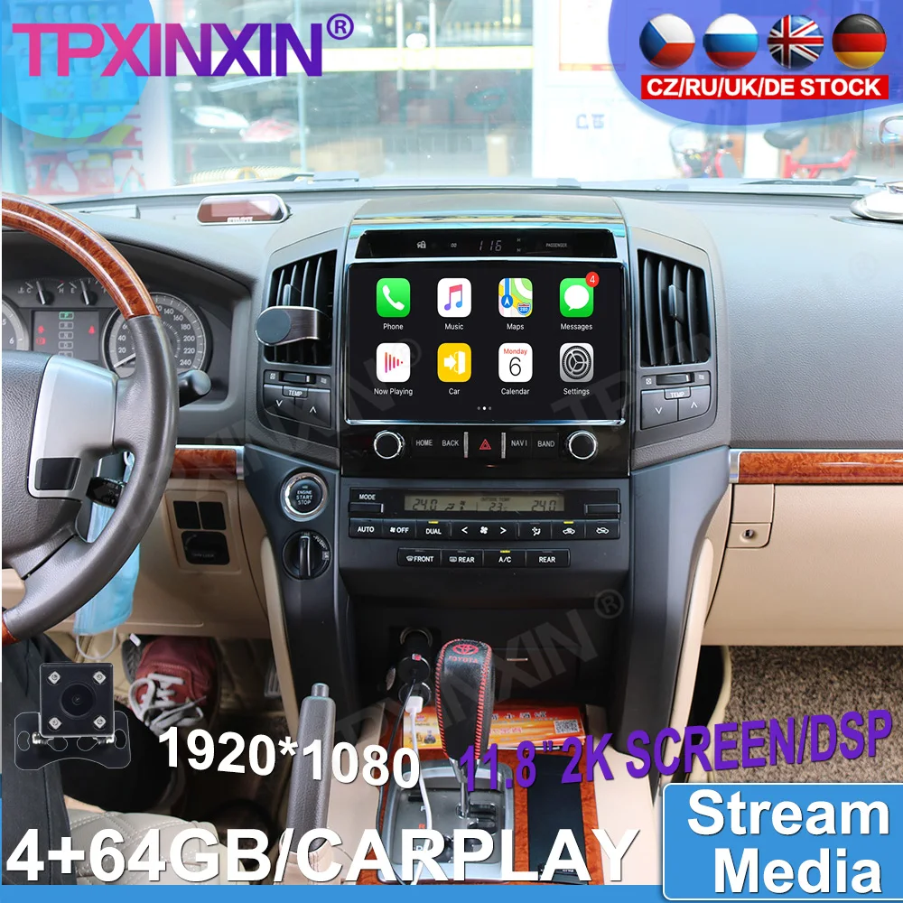 4GB+64GB For Toyota Land Cruiser Car Android 360 HD Auto Surround View Camera Car Multimedia Player Stereo Radio GPS Navigtion