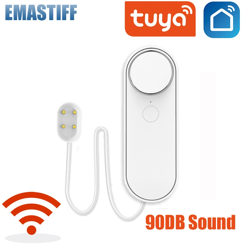 Water leakage sensor WIFI leak level Sound Alarm detector security Overflow protection Tuya Smart Life App home Remote control