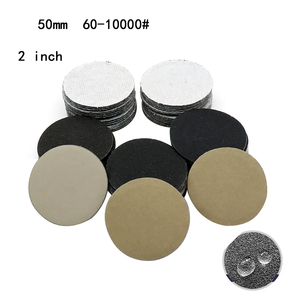 20Pcs Sanding Disc กระดาษทรายเปียกแห้ง Assortment 60-10000กรวดกระดาษทรายกันน้ำกับ Hook & Loop แผ่น25ถึง150มม.