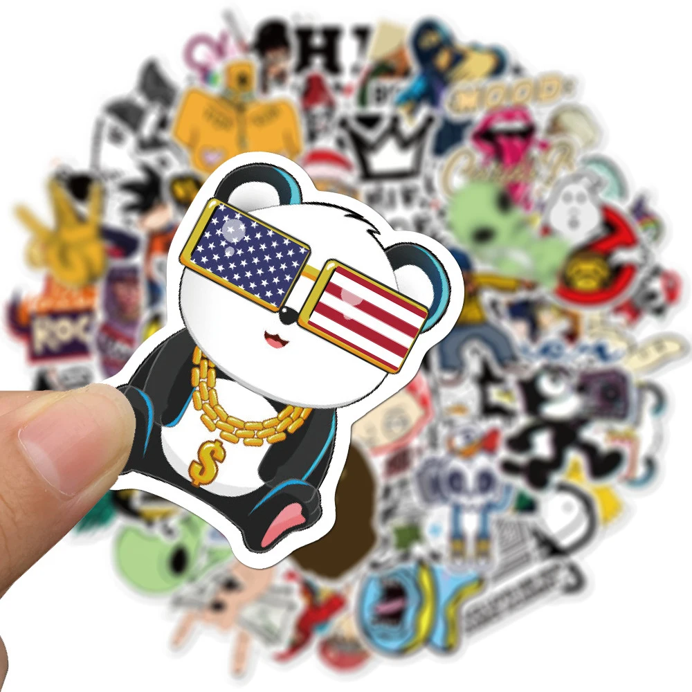 10/30/50/100 adet kaya Hip hop Graffiti çıkartmalar DIY kaykay buzdolabı gitar dizüstü bagaj serin su geçirmez çıkartmaları Sticker çocuklar