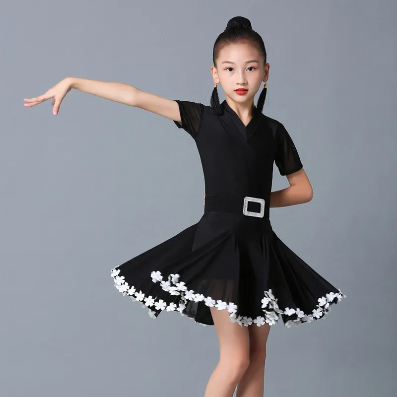 2020 Cô Gái Nhảy Latin Costumesmodern Thi Đấu Trẻ Em La Tinh Nhảy Đầm Childen Vestidos Tango Salsa Giai Đoạn Cha Cha Cha Phòng Khiêu Vũ