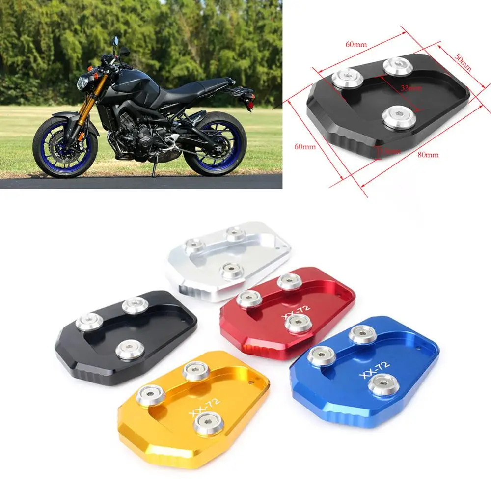 

Motorcycle Kickstand Foot Side Stand Extension Enlarge Pad Support Plate For Yamaha MT-09 FZ-09 MT09 FZ09 2013-2016