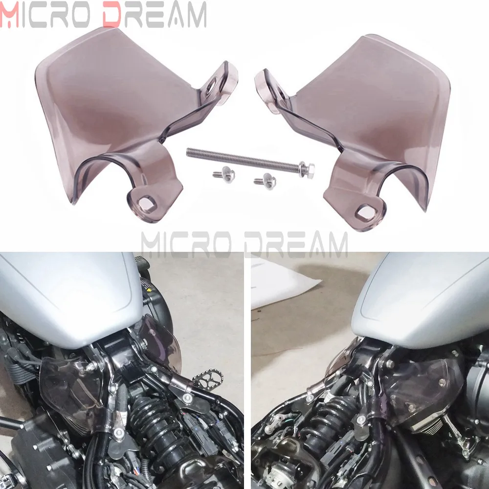 Motorcycle Air Deflector Custom Engine Saddle Air Heat Shields For Harley Softail  Fat Street Bob Slim Low Rider FXBB FXLR 18-Up