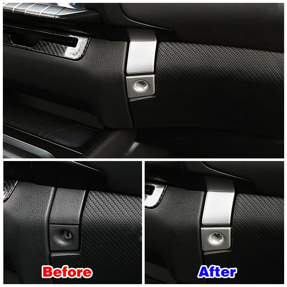 For Lexus UX UX200 UX250 2018-2022 Carbon Fiber Color Modify Storage Glove Box Glovebox Switch Button Cover Trim Frame Refit