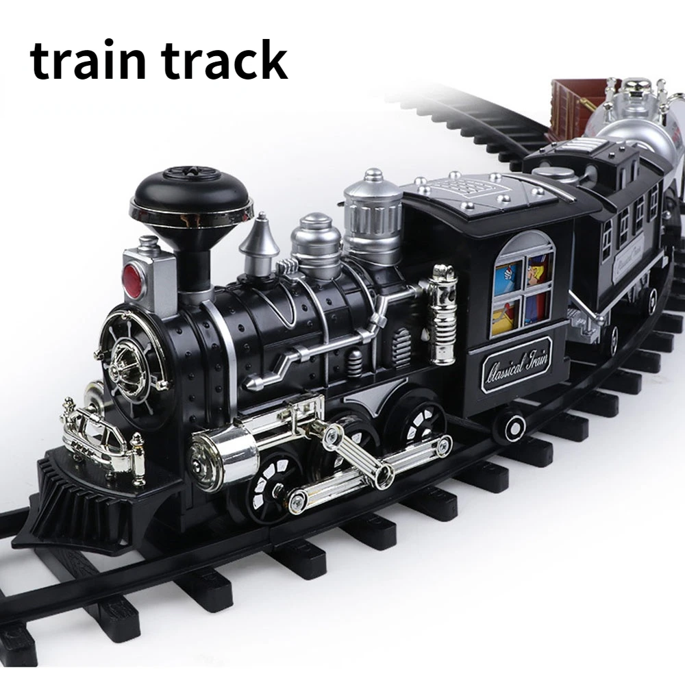 Classical Electric Train Track Steam Freight Train Railways Water Steam