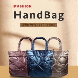 PLAYKING-Bolso de hombro grande de algodón para mujer, cartera de mano suave para noche, diseñador de lujo, invierno, 2019