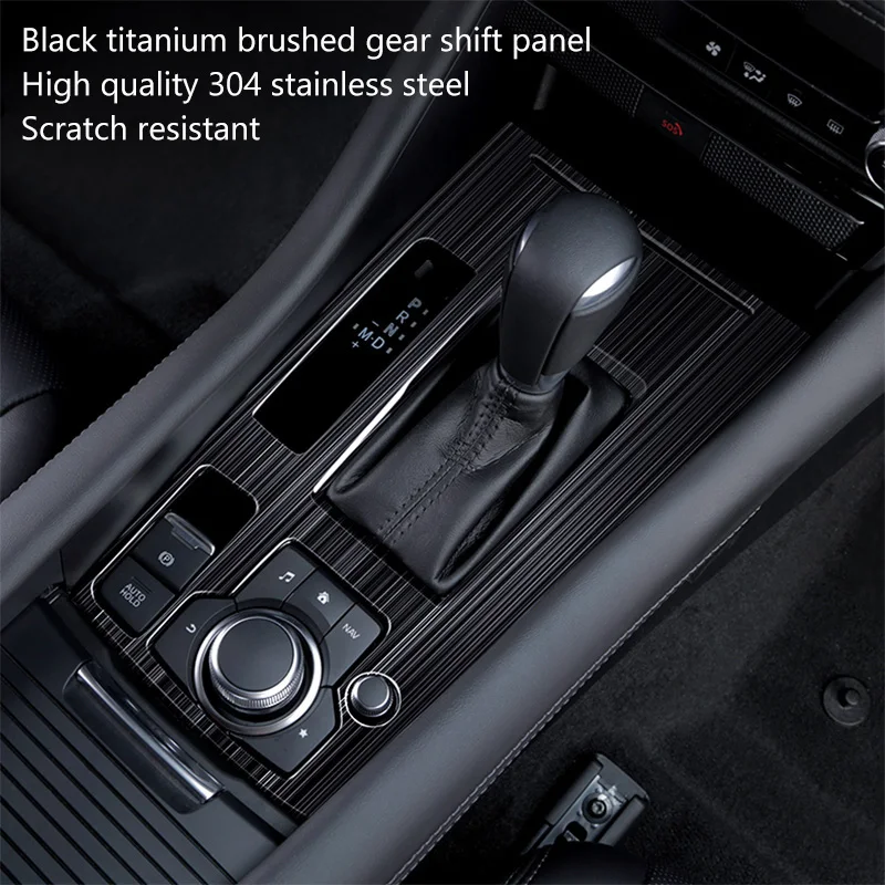 For Mazda 6 Atenza  2019 2020 Accessoires Car Gear Shift Box + Window Switch Panel Cover Sticker Trim Strip Garnish Styling