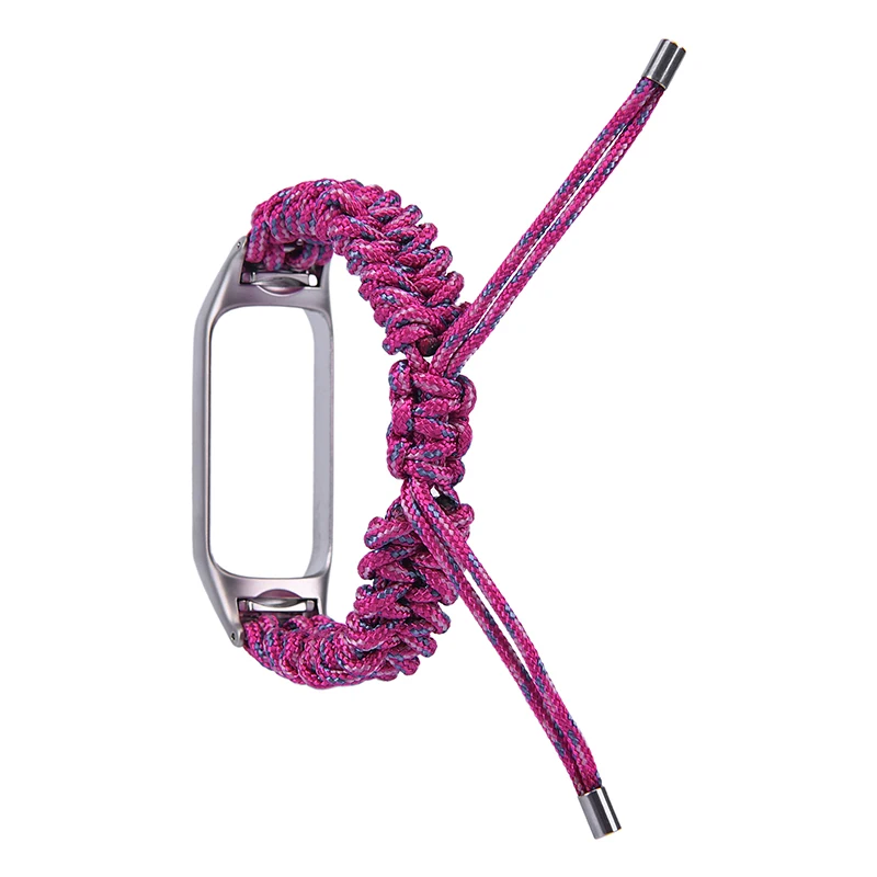 샤오미 미 밴드 8, 7, 6, 4, 우븐 컬러 스트랩, 나일론, 여성용 시계 밴드, 교체 미밴드 3