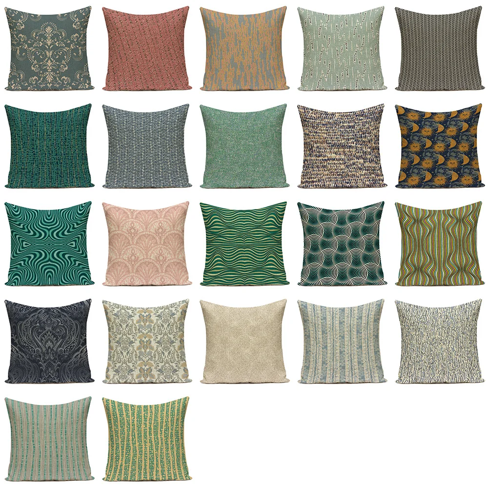 2020 New Boho Geometric Pattern Cushions Cover Abstract Stripe Style Striped Cushion Covers Home Decor Sofa Throw Pillow Cases