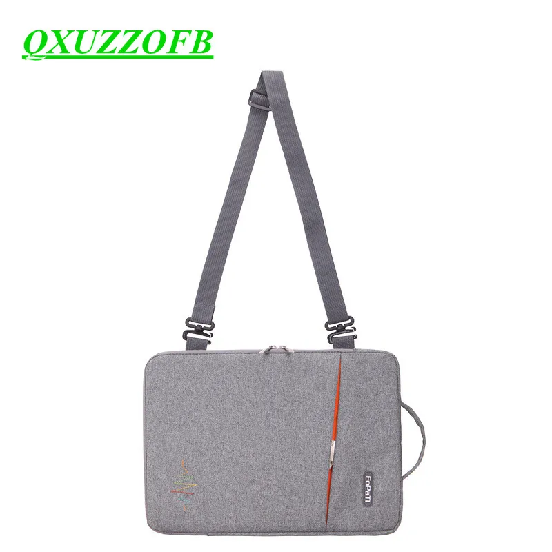 Polyester Laptop Shoulder Bag Minimalist Solid Tablet Sleeve 12