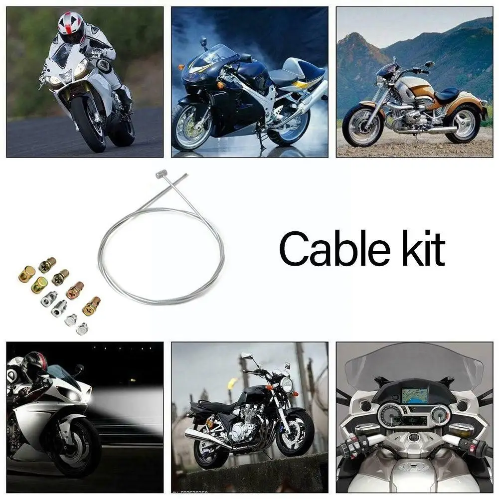 Cavo del Kit di riparazione della frizione del freno del cavo dell\'acceleratore di emergenza del motociclo da 100cm per YAMAHA KAWASAKI /HONDA C1M4