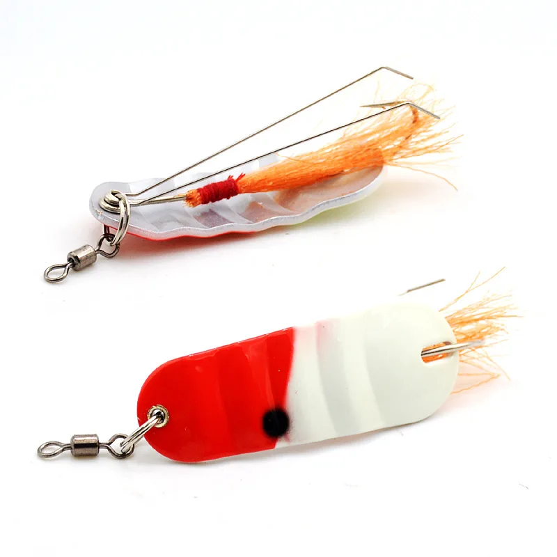 New Arrival Fishing Lure Free Stuck Bottom Bend Hook 21g/6.2cm Single Hooks Artificial Spoon Lures Lot 2 Pieces SALE