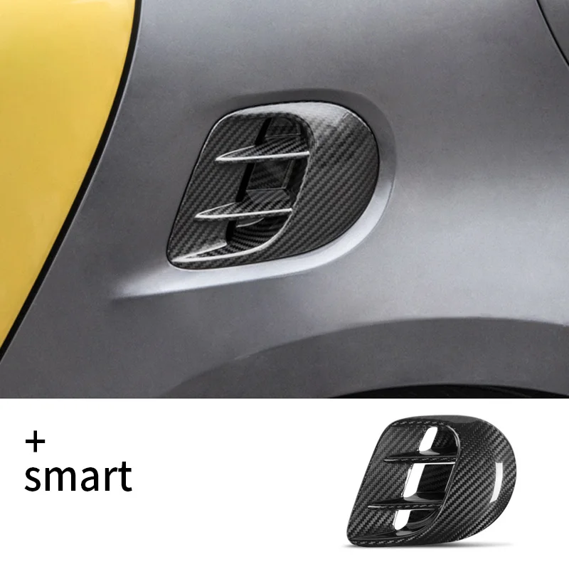 

Auto Rear Fender Vent Carbon Fiber Decorative Cover For Smart 453 Fortwo Forfour Car Air Outlet Protection Sticker Accessories