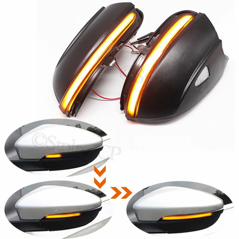 

For Volkswagen VW Bora 2013 2014 2015 2016 2017-2019 LED Dynamic Turn Signal Light Flasher Flowing Water Blinker Flashing Light