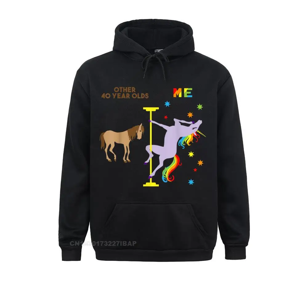 

Funny 40th Birthday Rainbow Unicorn 40 Years Old Shirt Hoodie Sweatshirts Mother Day Hoodies New Design Funny Hoods Geek Men