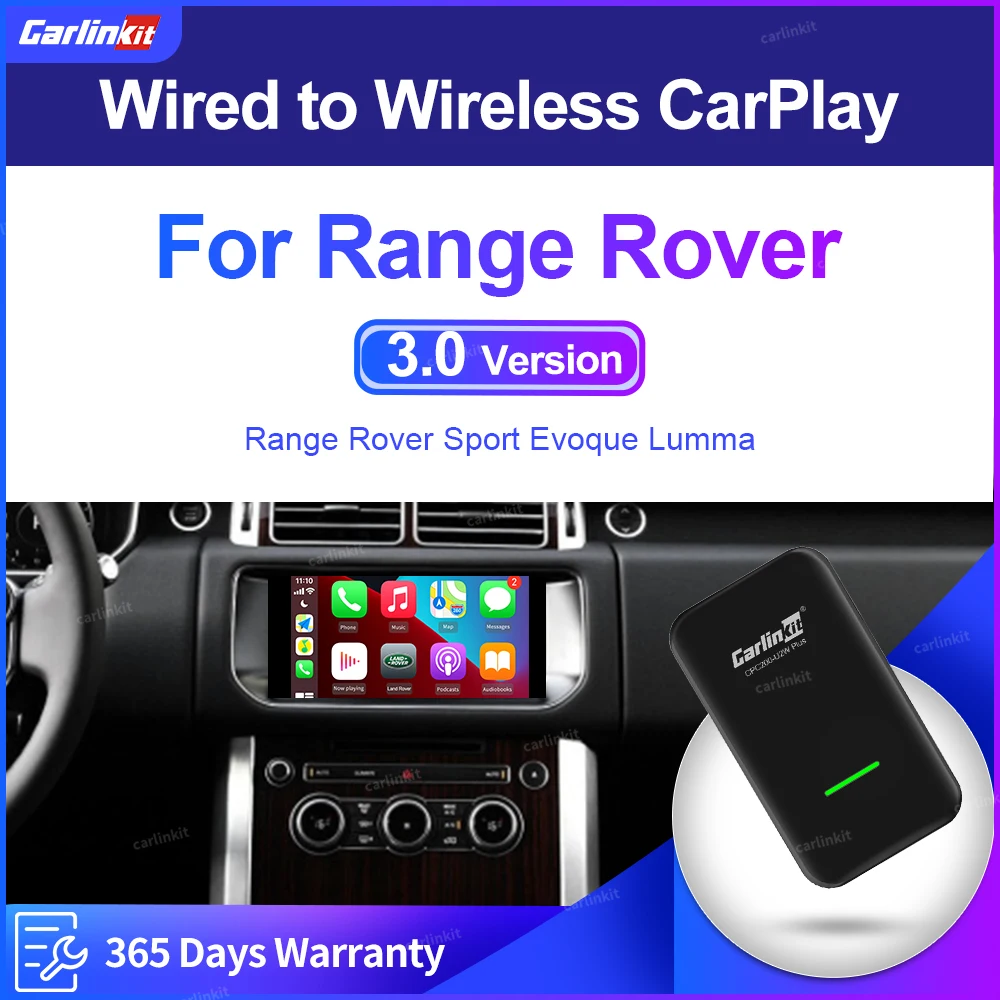 Carlinkit 3.0 adattatore Wireless CarPlay per Range Rover Sport Evoque Lumma 2015-2021 Smart Box navigazione multimediale Dongle USB