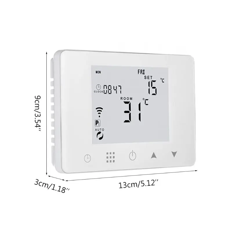 WiFi Room Thermostat Gas Boiler Wall-mounted Heating Wireless Remote Temperature Controller for Alexa Home 110V 220V G32A