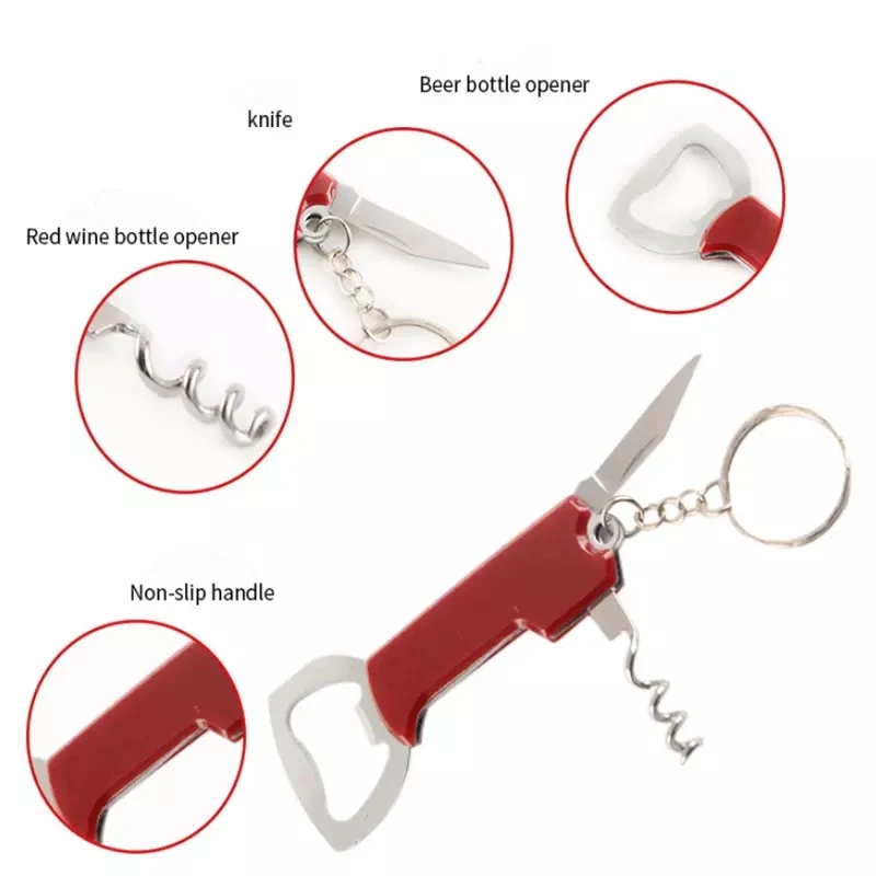 Multifunctionial Bottle Opener Portable Mini Wine Beer Opener Party Bottle Opener Kitchen Bar Gadgets Tool Creative Gift