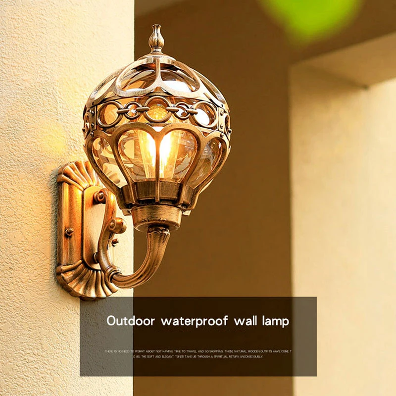 Outdoor Waterproof Wall Lamp Retro Outdoor Indoor Villa Garden Garden Lamp Exterior Wall Aisle Corridor Balcony Decoration