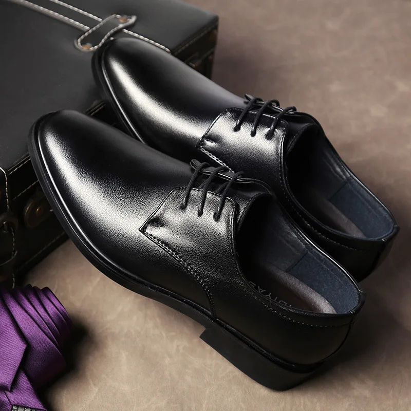 Fashion Trends Brocade Carved Business Dress Genuine Leather Men Shoes Wedding Shoes Casual Office Work Shoes Male Oxfords