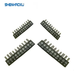 10 Pcs set 6.35mm 1/4 Inch Hex Torx Slotted Phillips Screwdriver Bits For Screwdriver Set Steel Metal Screw