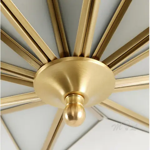 नॉर्डिक ऑल कॉपर सीलिंग हैंगिंग लैंप गोल्डन स्टार सीलिंग लाइट फिक्स्चर लिविंग रूम लक्ज़री सीलिंग कवर रूम लाइट सीलिंग 10 best sales छत प्रकाश कवर - №7