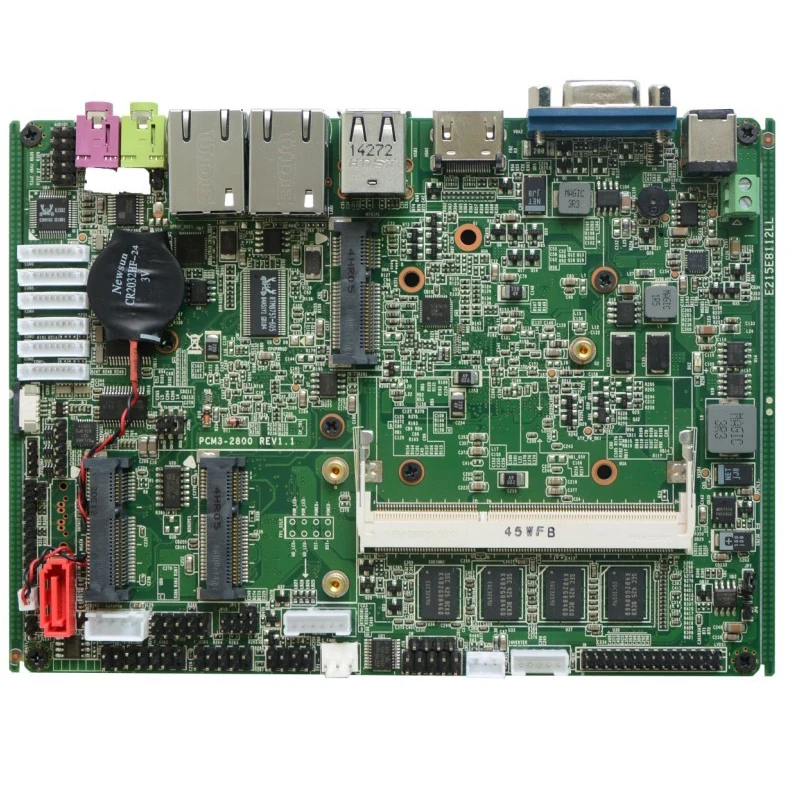 Industrial Motherboard 6xCOM 6xUSB Good quality Intel Atom N2800 1.86GHz with 2 LAN RJ45 Gigabit Ethernet Mainboard