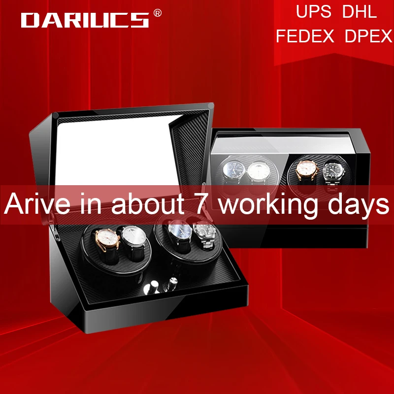 

Watch Winder For Automatic Watches New Version 4+0 Wooden Watch Accessories Box Storage Collector High Quality Vertical Shaker