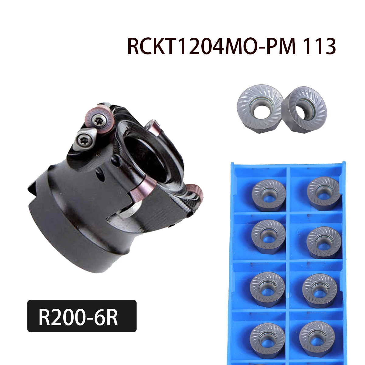 R200-8R 10R Face Mill Shell Mill Head for RCKT1606MO RCKT2006MO CNC Milling Tools
