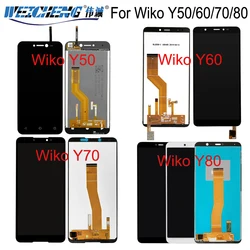 For Wiko Y50 Y60 Y70 Y80 LCD Touch Screen LCD Display Assembly LCD Parts For Wiko Y51 LCD Screen Y61 Y62 Wiko Y81 Y82 LCD Sensor