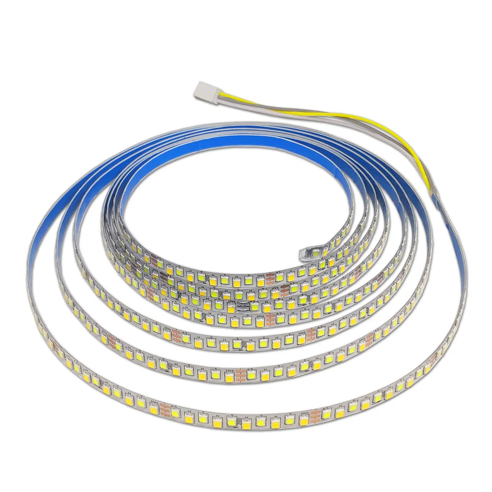 (3 solder joints) 200D 5B10CX2 LED strip Warm&white dual colors LED ribbon be used in repairing chandelier ceiling lamps etc.