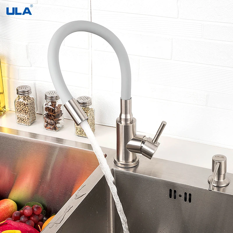 ULA flexible kitchen faucet stainless steel kitchen mixer tap hot cold water sink faucet kitchen faucet nozzle sink mixer