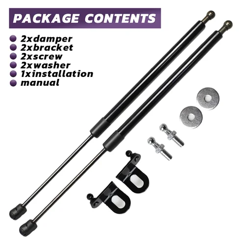 Imagen 2 del producto Para Subaru Impreza WRX Wagon GG 2000-2007 capó delantero modificar puntales de Gas amortiguador de resorte de carbono amortiguador de soporte de elevación