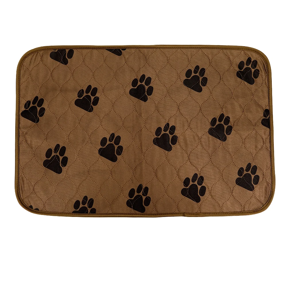 Waterproof Dog Diaper Mat Washable Pet Urine Pad Reusable Dogs Cat Diapers Pads Paw Print Dogs Car Seat Cover Sofa Bed Mats