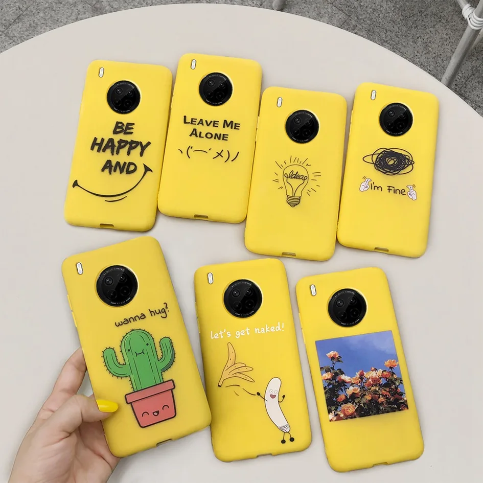 Y9a Case For Huawei Y9A Cover Soft Silicone Couple Phone Case For Huawei Y9A 2020 Y9 A Y 9A Back Cover on Y9A FRL-22 FRL-23 Capa