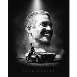 Paul WALKER 5D DIY diamentowa malowanie szybka i wściekła pełna kwadratowa okrągła 3D obraz z haftem diamentowym mozaika do dekoracji prezent