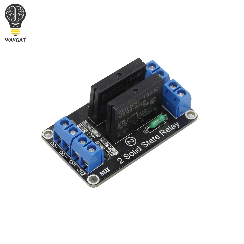 WAVGAT 12V Relay 1 2 4 8 Channel SSR High Low Level Solid State Relay Module 250V 2A For Arduino