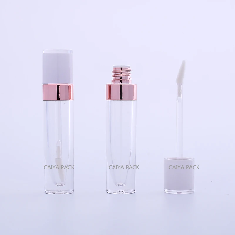 10pcs 100pcs หรูหราที่ไม่ซ้ํากันน่ารักสีขาว Rose Gold สีม่วงสีดําสีชมพู CLEAR Empty Lip GLOSS คอนเทนเนอร์ลิปกลอสหลอด Lip น้ํามันหลอด